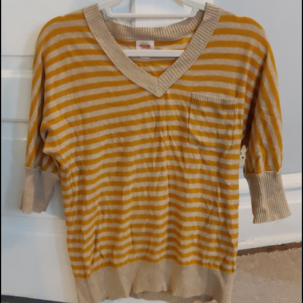 Yellow Striped Top